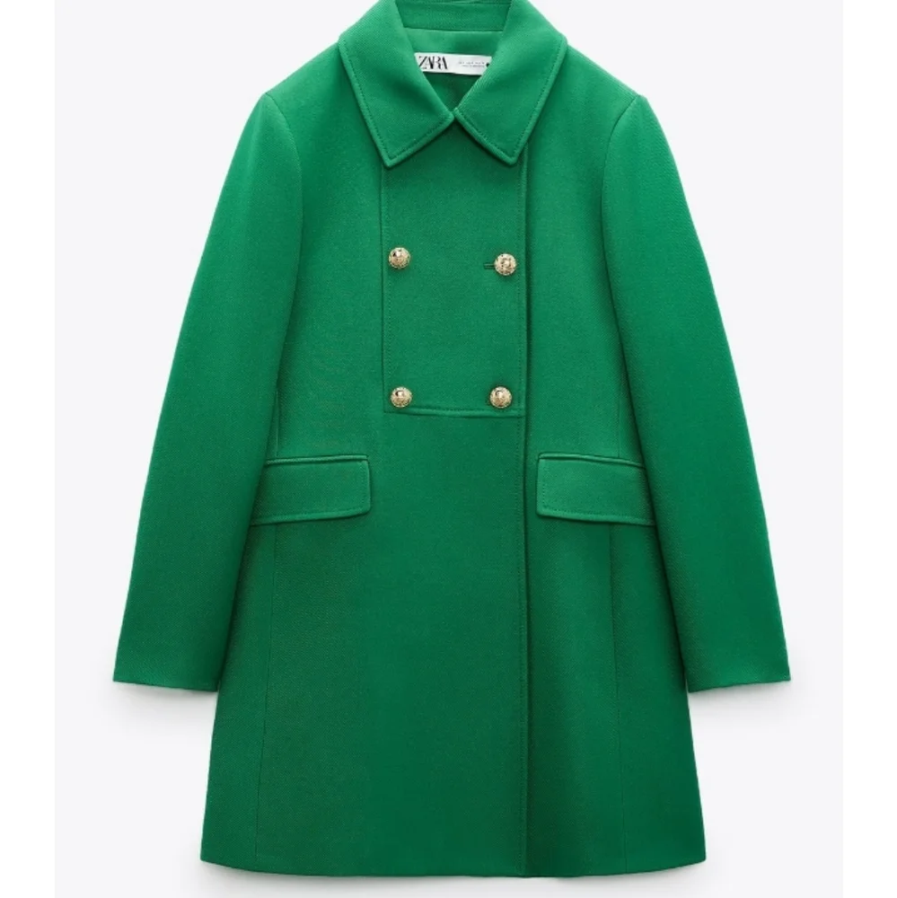 Zara buttoned tailored coat